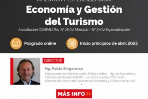 ​Inicia la Maestría en Economía Y Gestión del Turismo en la Universidad de Buenos Aires con un 35% de descuento en el arancel total para agentes de viajes #FAEVYT